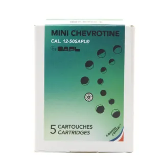 Cartouches mini Gomme cogne chevrotines Cal 12/50
