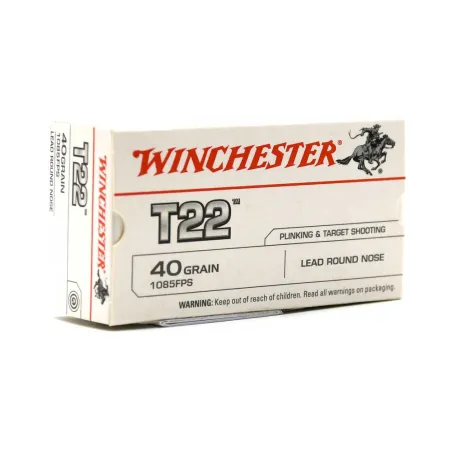 Boite de 50 balles polyvalentes 22LR 40grs T22 330m/s