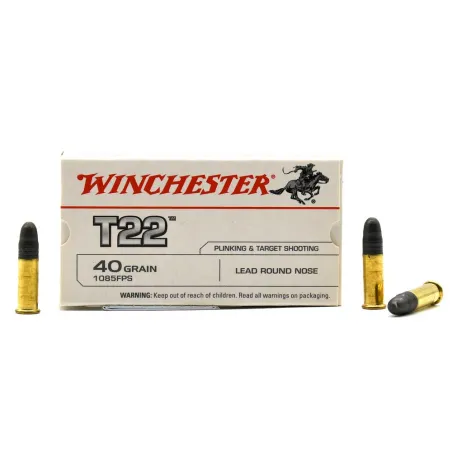 Boite de 50 balles polyvalentes 22LR 40grs T22 330m/s