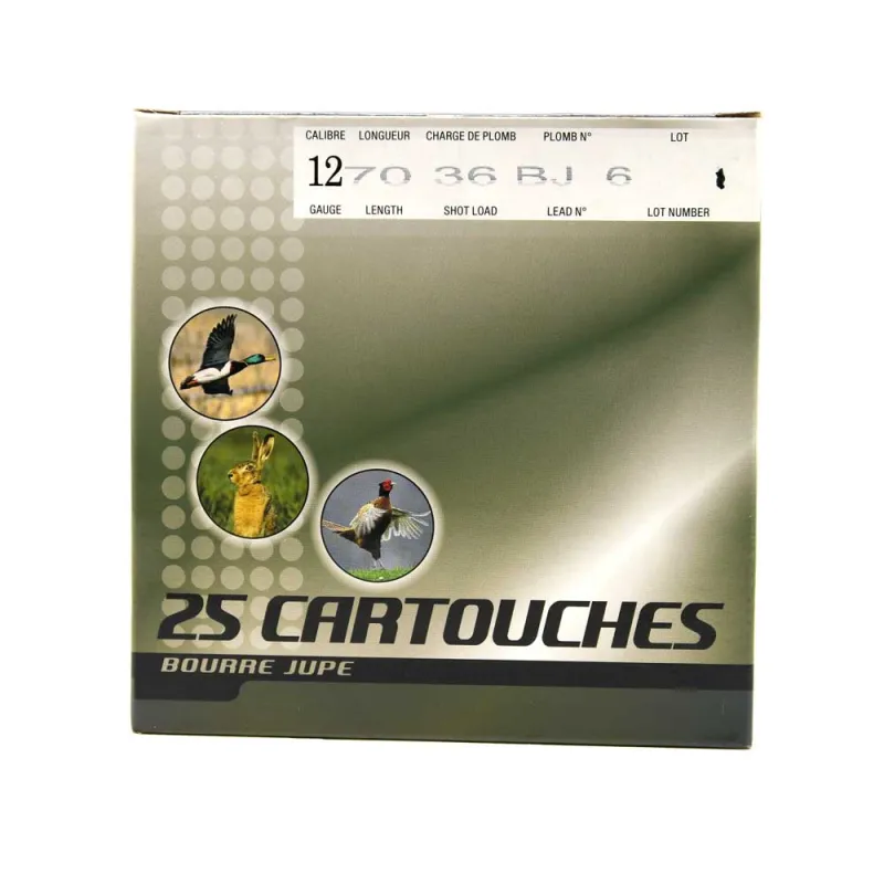Boite de 25 Cartouches de chasse cal.12/70 DUCATILLON® ECO "Type 36"