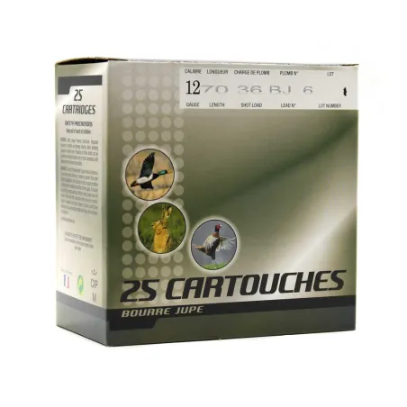 Boite de 25 Cartouches de chasse cal.12/70 DUCATILLON® ECO "Type 36"
