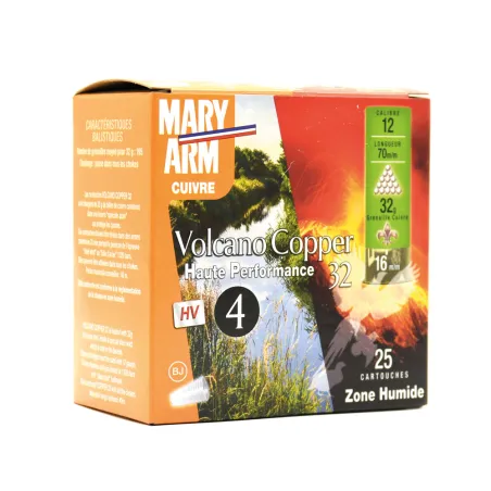 Boîte de 25 cartouches Volcano Copper 32HP 12/70 32g