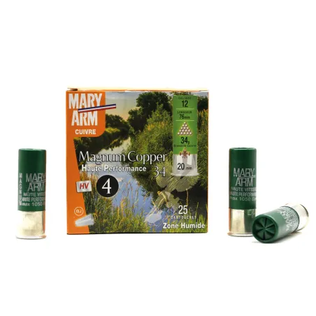 Boîte de 25 cartouches Magnum Copper 34HP 12/76 34g
