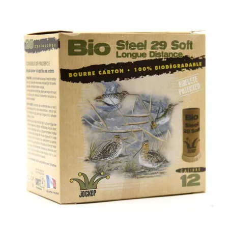Boite de 25 Cartouches Bio Steel bourre biodégradable 29 g 12/70