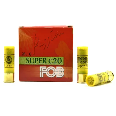 Boite de cartouches Super cal 20/70 bourre jupe 28g pb4 391m/s