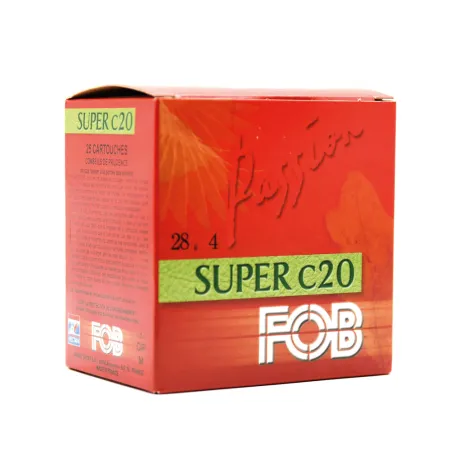 Boite de cartouches Super cal 20/70 bourre jupe 28g pb4 391m/s