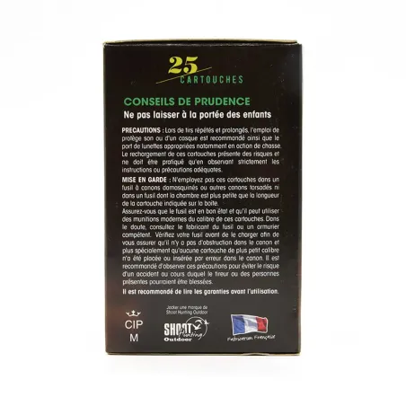 Boîte de 25 cartouches Bio Steel 33 HP Magnum 12/76 33g
