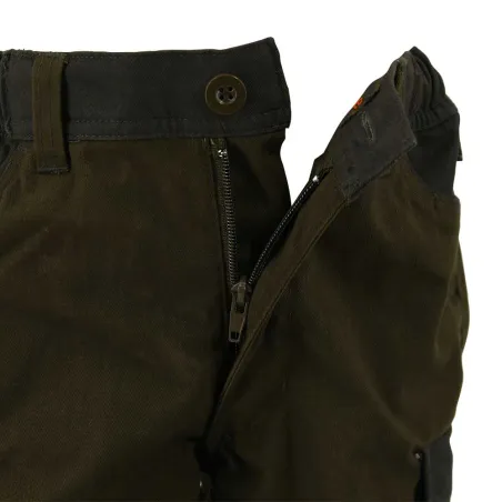 Fuseau chasse tradition enfant polyester coton kaki 