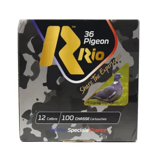 Boite de 100 cartouches Rio 36 Pigeon bourre jupe 12/70 36g