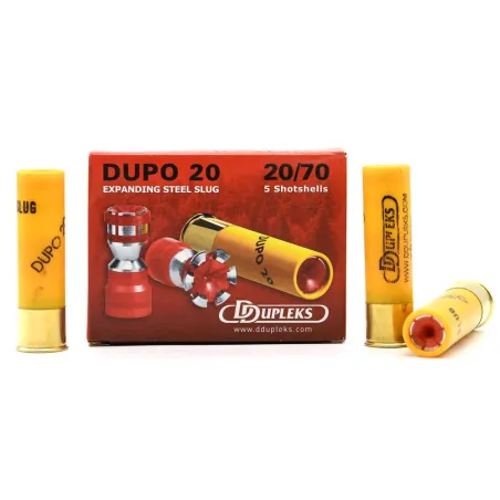 Boîte de 5 cartouche Ddupleks® sans plomb Cal. 20/70