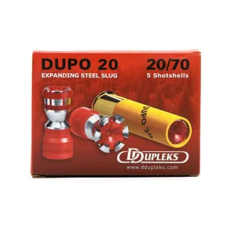 Boîte de 5 cartouche Ddupleks® sans plomb Cal. 20/70