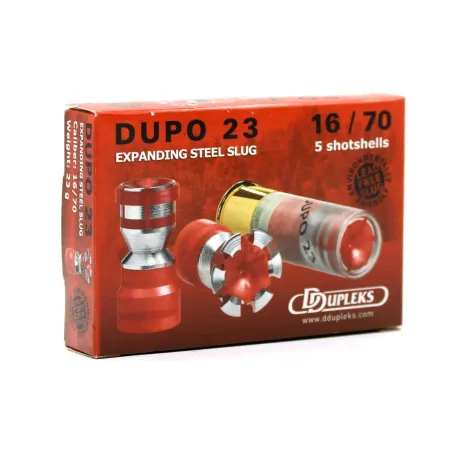 Cartouche Ddupleks® sans plomb (boîte de 5) cal. 16/70