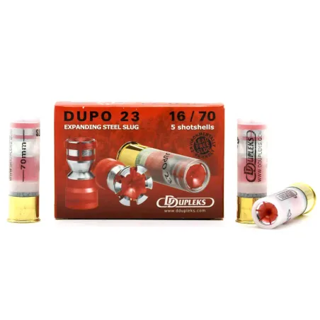 Cartouche Ddupleks® sans plomb (boîte de 5) cal. 16/70