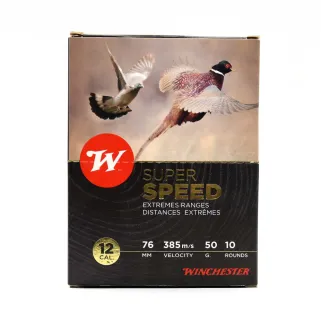 Boite de 10 cartouches Super Speed bourre jupe 12-76 50g 385m/s
