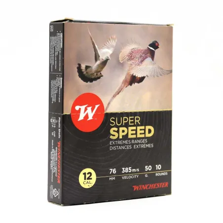 Boite de 10 cartouches Super Speed bourre jupe 12-76 50g 385m/s