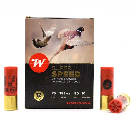 Boite de 10 cartouches Super Speed bourre jupe 12-76 50g 385m/s
