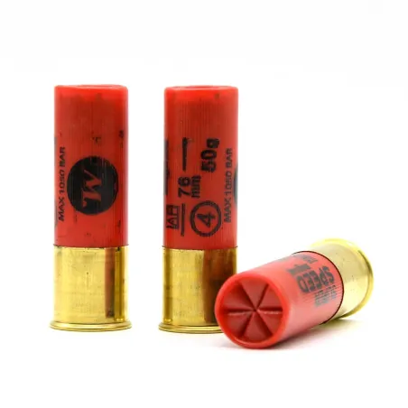 Boite de 10 cartouches Super Speed bourre jupe 12-76 50g 385m/s