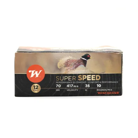 Boite de 10 cartouches Super Speed bourre jupe 12-70 36g 417m/s