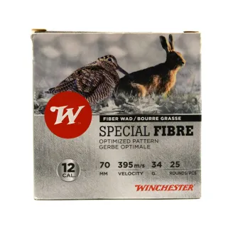 25 cartouches Spécial Fibre bourre grasse rose 12-70 34g pb7