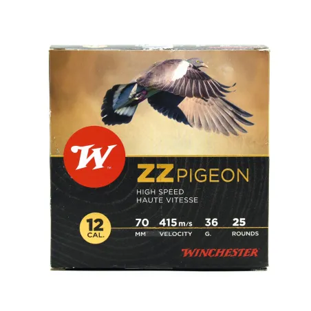 Boite de 25 cartouches ZZ Pigeon bourre jupe 12-70 36g 415m/s