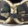 Chapka scratch et boutons nylon fourrure synthétique camo Taille 57