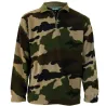 Sweat polyester col montant zippé polaire camo CE Taille M