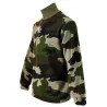 Sweat polyester col montant zippé polaire camo CE Taille M