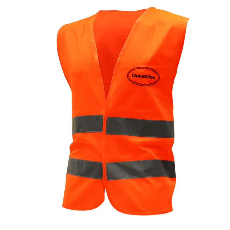 Gilet de traque sécurité fermeture velcro orange fluo T2XL