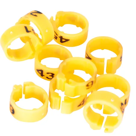 Bagues Spécial Pigeon Marquage Laser Indélébile numérotées vert