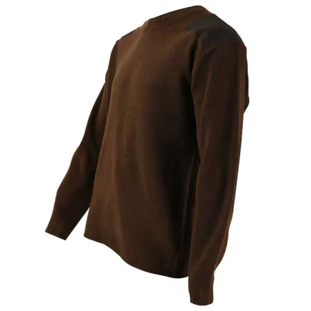 Pull chasse commando acrylique marron Taille L