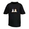 T-shirt enfant Setters coton peigné noir 12/14 ans