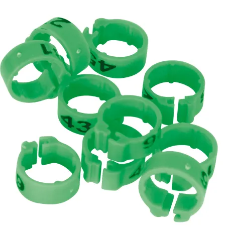 Bagues Spécial Pigeon Marquage Laser Indélébile numérotées 9 couleurs