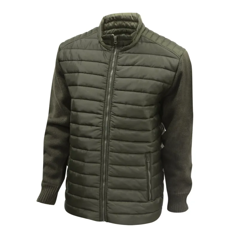 Doudoune matelassée nylon déperlant manches en maille Taille 2XL