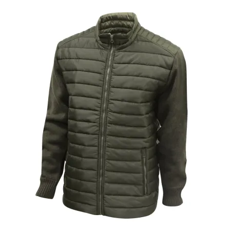 Doudoune matelassée nylon déperlant manches en maille Taille 2XL