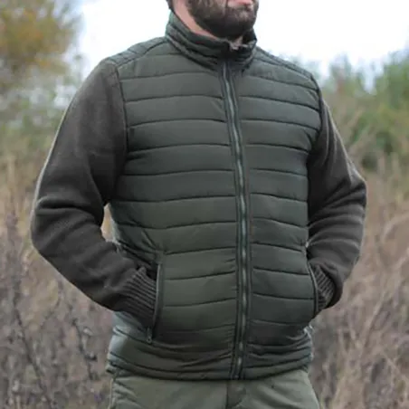 Doudoune matelassée nylon déperlant manches en maille Taille 2XL