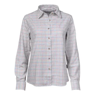 Chemise femme carreaux ocre Percussion taille XS et XL