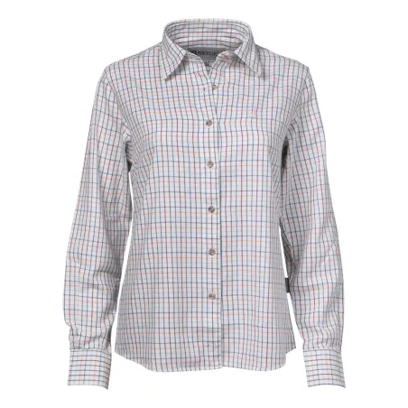 Chemise femme carreaux ocre Percussion taille XS et XL