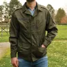 Veste treillis militaire 4 poches polyester coton kaki S à L