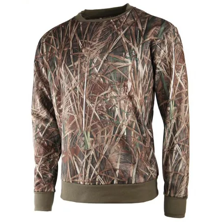 Sweat homme col rond Treeland® camouflage roseaux Taille 2XL