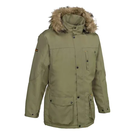 Parka unisexe Warm rembourrée 8 poches polyester kaki Taille 3XL