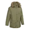 Parka unisexe Warm rembourrée 8 poches polyester kaki Taille 3XL