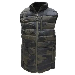 Gilet matelassé enfant trek déperlant polyamide camo Taille 12 ans