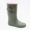 Bottes de pluie enfant caoutchouc polyester coton kaki Taille 29