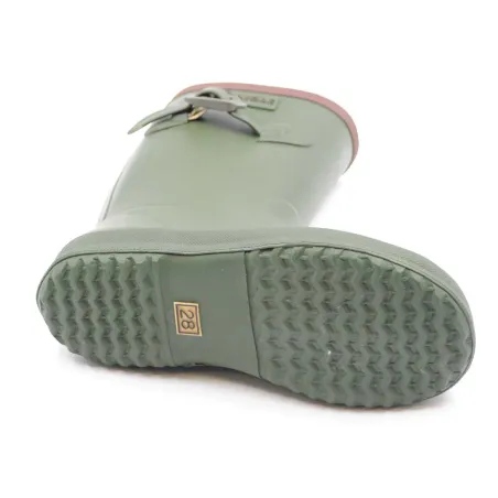 Bottes de pluie enfant caoutchouc polyester coton kaki Taille 29