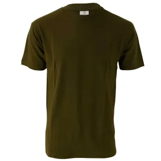 T-shirt manches courtes coupe droite 100% coton kaki S à 3XL