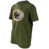 T-Shirt Imprimé sanglier kaki Taille M