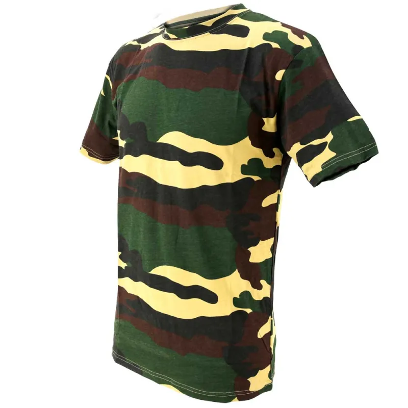 Tee-Shirt léger respirant camo CE 100% coton Taille S