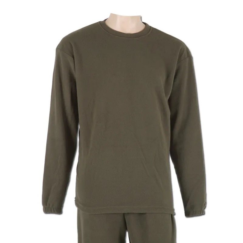 Sous-vêtement haut isolant polaire polyester kaki S à 3XL