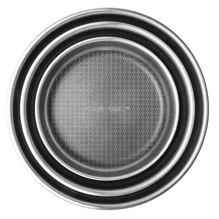 Poêle acier inoxydable nid d'abeille 24 cm