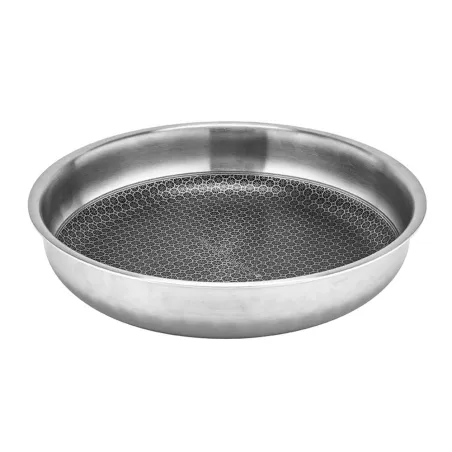Poêle acier inoxydable nid d'abeille 24 cm
